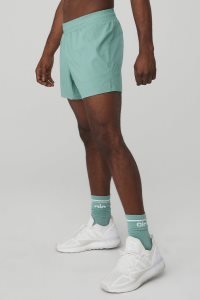 Alo Yoga 5 Adapt Kurze Hose Blau | KYCHVAX-35
