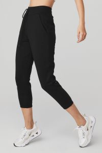 Alo Yoga 7/8 Easy Sweatpant Sporthosen Schwarz | XNRIQAZ-03