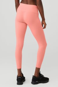 Alo Yoga 7/8 High-Taille Airbrush Leggings Rosa | RSWTXBM-58