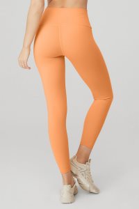 Alo Yoga 7/8 High-Taille Airbrush Leggings Orange | VHSIXNZ-08
