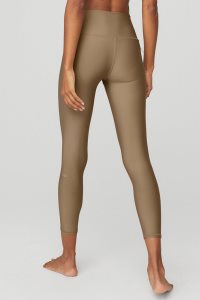Alo Yoga 7/8 High-Taille Airlift Leggings Khaki | NAWKSGF-78