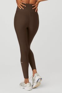Alo Yoga 7/8 High-Taille Airlift Leggings Kaffee | QKEHOJS-17