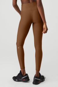 Alo Yoga 7/8 High-Taille Airlift Leggings Braun | QNAKBJM-95