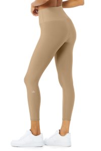 Alo Yoga 7/8 High-Taille Airlift Leggings Khaki | RBEKNHY-53