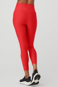 Alo Yoga 7/8 High-Taille Airlift Leggings Rot | ZMNULGX-04