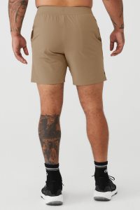 Alo Yoga 7 Repetition Kurze Hose Khaki | SETGZBA-51
