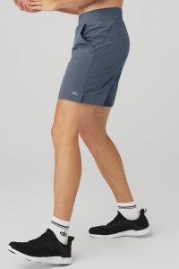 Alo Yoga 7 Repetition Kurze Hose Navy Blau | FDMKUOT-68