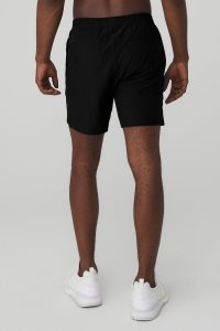 Alo Yoga 7 Traction Kurze Hose Schwarz | NIWZEAJ-30