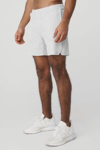 Alo Yoga 7 Traction Kurze Hose Silber | NDLXQJO-93