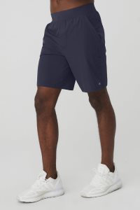 Alo Yoga 9 Repetition Kurze Hose Navy | MNJTLAE-18