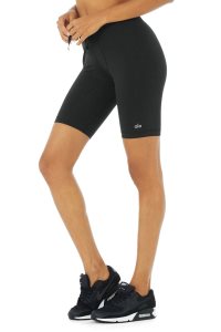 Alo Yoga 9 Warrior Compression Kurze Hose Schwarz | UQNWJAL-87