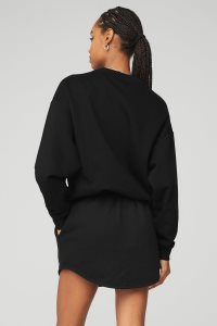 Alo Yoga Accolade Crew Neck Long Sleeve Schwarz | WVYBXKU-60