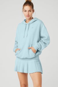 Alo Yoga Accolade Hoodie Blau | WYUSFML-54