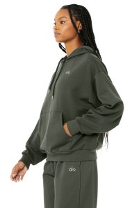 Alo Yoga Accolade Hoodie Dunkelgrün | WQHXEBC-26