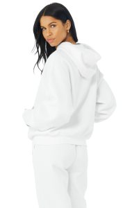 Alo Yoga Accolade Hoodie Weiß | JAZKLWD-65