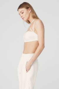 Alo Yoga Airbrush Electric Off The Shoulder BHs Weiß | OYUHWEI-82
