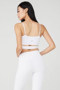 Alo Yoga Airbrush Enso BHs Weiß | WTEKXON-07