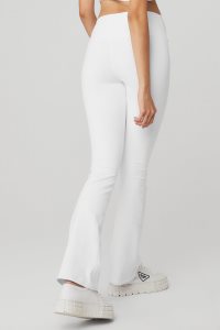 Alo Yoga Airbrush High-Taille 7/8 Bootcut Leggings Weiß | CIFMXGR-36