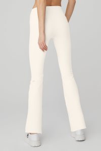 Alo Yoga Airbrush High-Taille 7/8 Bootcut Leggings Weiß | JPLQGWB-54
