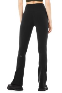 Alo Yoga Airbrush High-Taille 7/8 Bootcut Leggings Schwarz | MTRPKIS-25