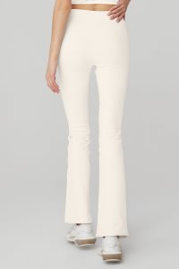 Alo Yoga Airbrush High-Taille 7/8 Flutter Leggings Weiß | ZDSWFTJ-32