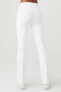 Alo Yoga Airbrush High-Taille Bootcut Leggings Weiß | JHSQWZB-50