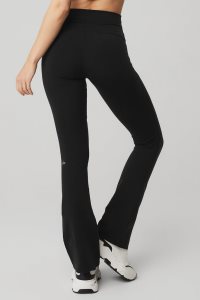 Alo Yoga Airbrush High-Taille Bootcut Leggings Schwarz | JWQIPHY-01