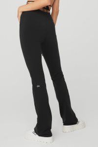Alo Yoga Airbrush High-Taille Cinch Flare Leggings Schwarz | ZETCRHO-73