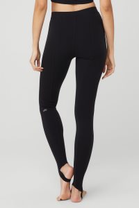Alo Yoga Airbrush High-Taille Enso Leggings Schwarz | PUJNQCE-03