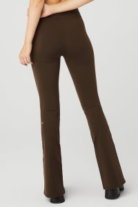 Alo Yoga Airbrush High-Taille Flutter Leggings Kaffee | IDYKXPT-93