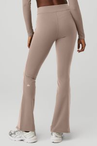 Alo Yoga Airbrush High-Taille Flutter Leggings Grau Braun | ZFABTLI-03