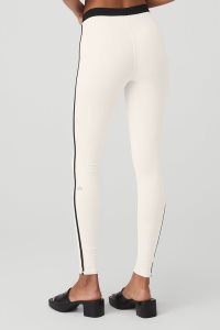 Alo Yoga Airbrush High-Taille Streamlined Leggings Weiß Schwarz | FHVUJRT-50