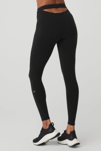 Alo Yoga Airbrush Hot Shot Leggings Schwarz | VUGEFTQ-32