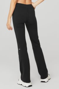Alo Yoga Airbrush Low-Rise Bootcut Leggings Schwarz | JHZVISE-12