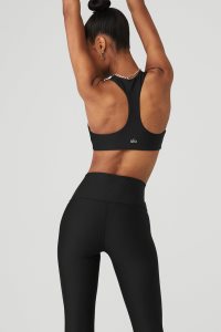 Alo Yoga Airlift Advantage Racerback BHs Schwarz | ZBDUHFS-52