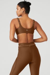 Alo Yoga Airlift Charmer BHs Braun | FXUOGNV-06