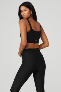 Alo Yoga Airlift Corset BHs Schwarz | XIPTSDN-13