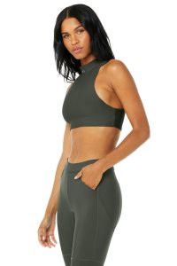 Alo Yoga Airlift Fuse Muskelshirt Dunkelgrün | SORZXCD-13