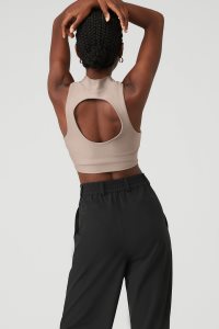 Alo Yoga Airlift Fuse Muskelshirt Grau Braun | ODKLTGJ-52