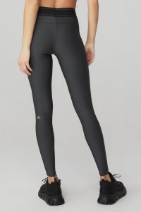 Alo Yoga Airlift High-Taille Suit Up Leggings Dunkelgrau | VHFYXCM-41