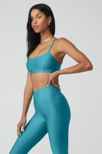 Alo Yoga Airlift Intrigue BHs Blau | KMQAWNX-65
