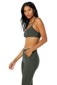 Alo Yoga Airlift Intrigue BHs Dunkelgrün | HQFMNOG-48