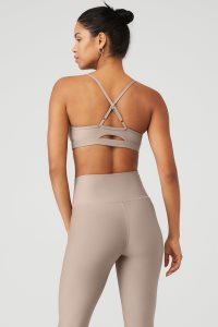 Alo Yoga Airlift Intrigue BHs Grau Braun | JTCXISN-98