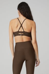 Alo Yoga Airlift Intrigue BHs Kaffee | NHOWZJB-57
