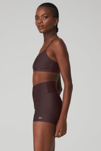 Alo Yoga Airlift Intrigue BHs Schwarz Kaffee | ZUXMGOI-30