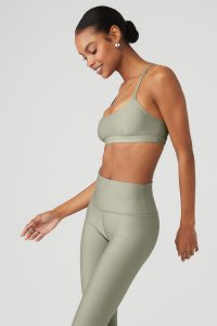Alo Yoga Airlift Intrigue BHs Zitrone Grün | LANXUTD-51