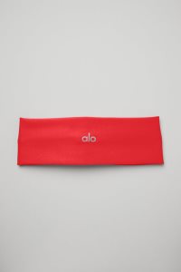Alo Yoga Airlift Stirnband Rot | FMHQNJO-07