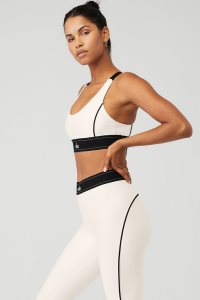 Alo Yoga Airlift Suit Up BHs Weiß | LVXYAWU-60