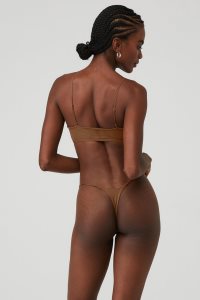 Alo Yoga Airmesh Venus Bralette Lauf Bh Braun | AVHCUNI-19