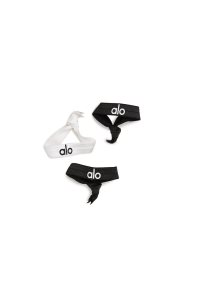Alo Yoga Alo Hair Tie Stirnband Schwarz Weiß | WFKMAZJ-24